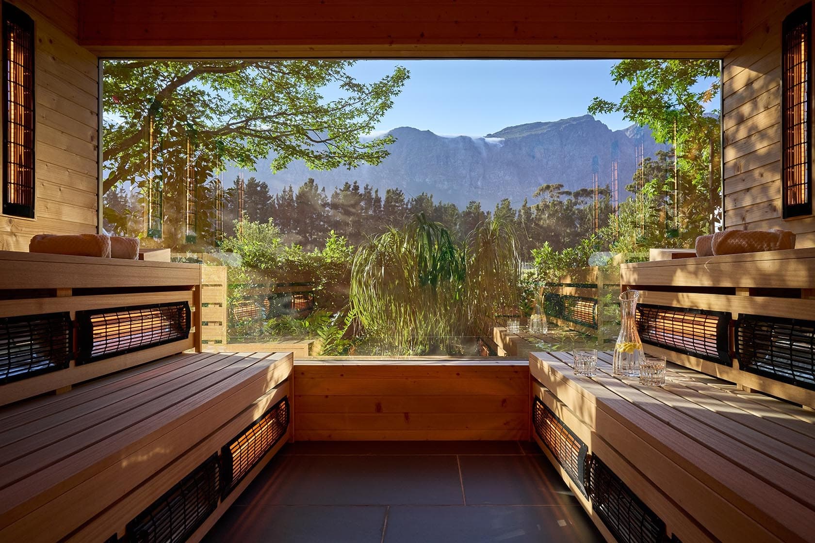 Infrared sauna mountain view paddakloof franschhoek south africa padel