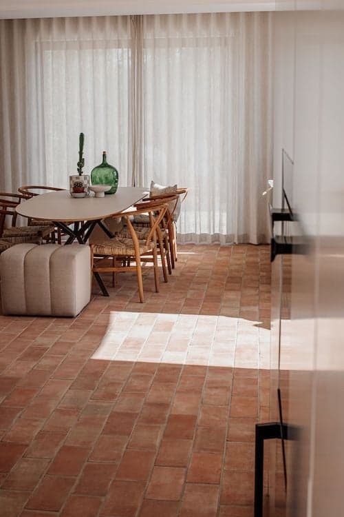 Dining area sheer curtains quinta cipreste algarve portugal padel 2