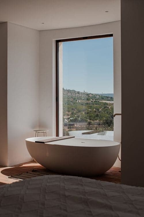 Freestanding tub window view quinta cipreste algarve portugal padel 2