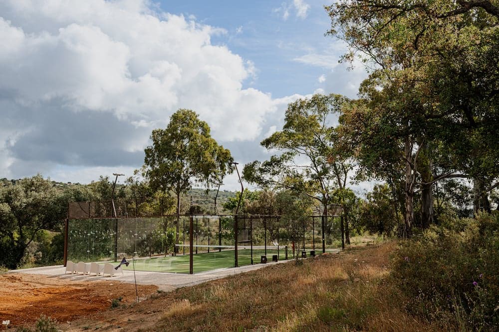 Private padel court among trees quinta cipreste algarve portugal 2