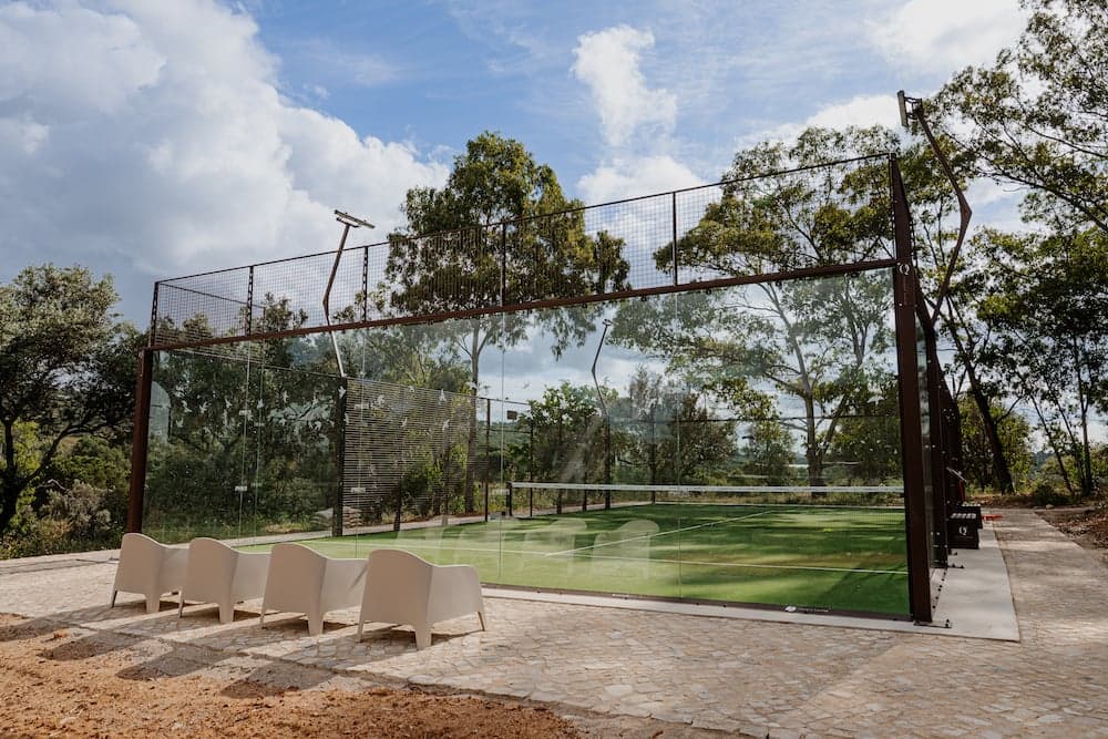 Private padel court blue sky quinta cipreste algarve portugal 2