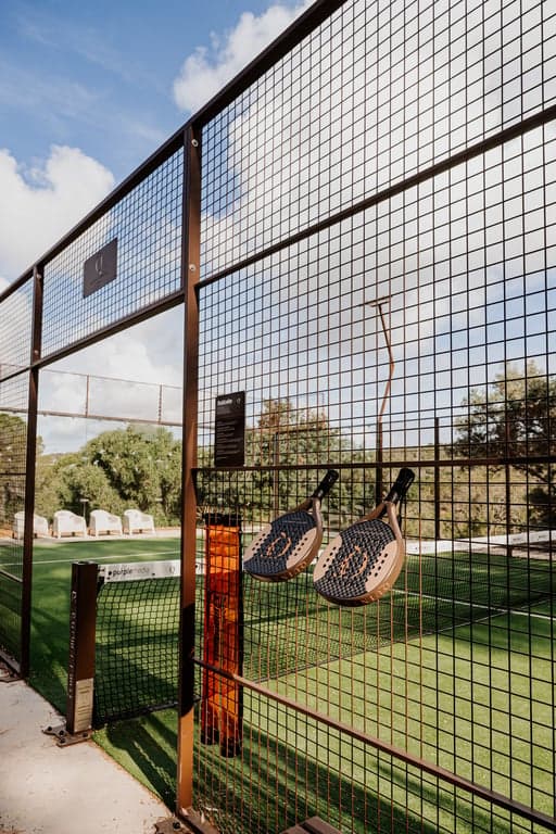 Private padel court swing seats quinta cipreste algarve portugal 2