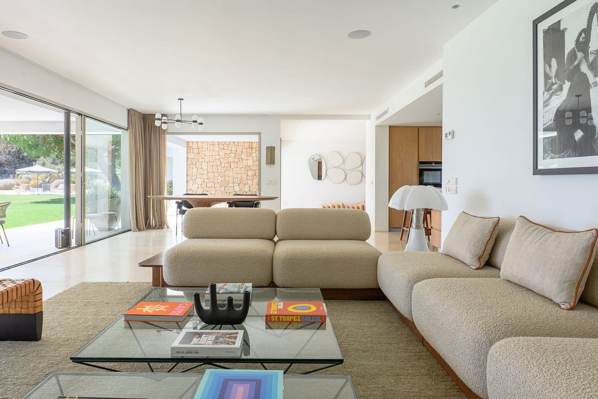 The lounge and its sofas