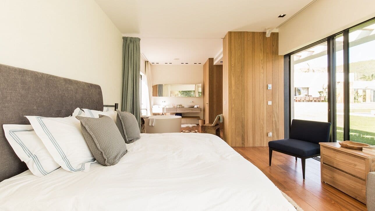 Double bedroom ensuite garden access villa fusion ibiza spain padel